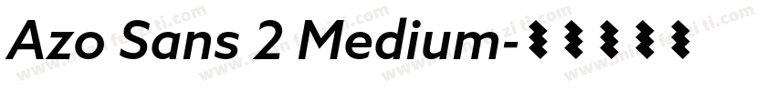Azo Sans 2 Medium字体转换
